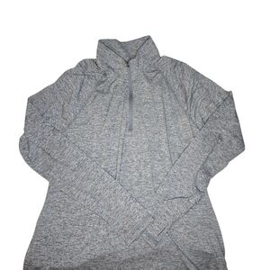 Skechers Heather Gray Quarter-Zip Pullover